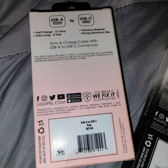 ****Price is for ALL chargers**** Powertek Premium USB to Lightning TRAVEL - Picture 5 of 8